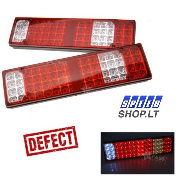 Universalūs Galiniai LED žibintai 24v (su defektu)