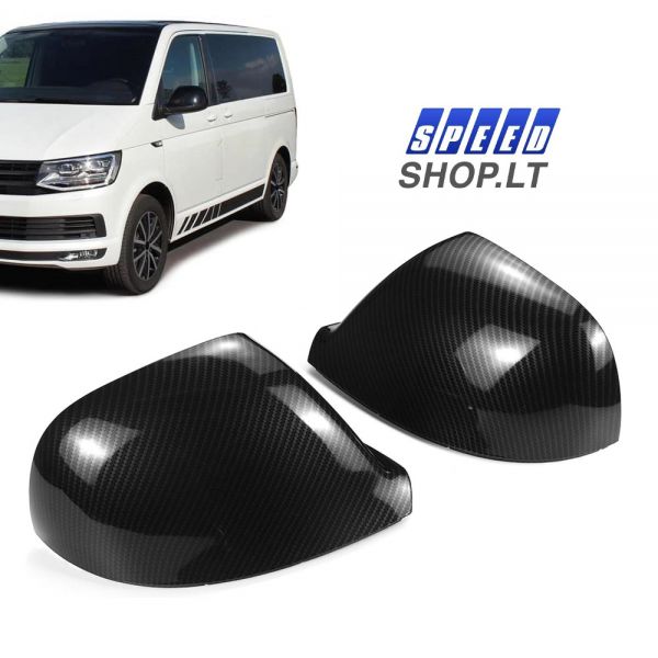 VW T5.1-T6 Carbon veidrodėlių gaubtai