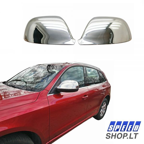 AUDI Q5 Q7 Chromuoti veidrodėlių gaubtai