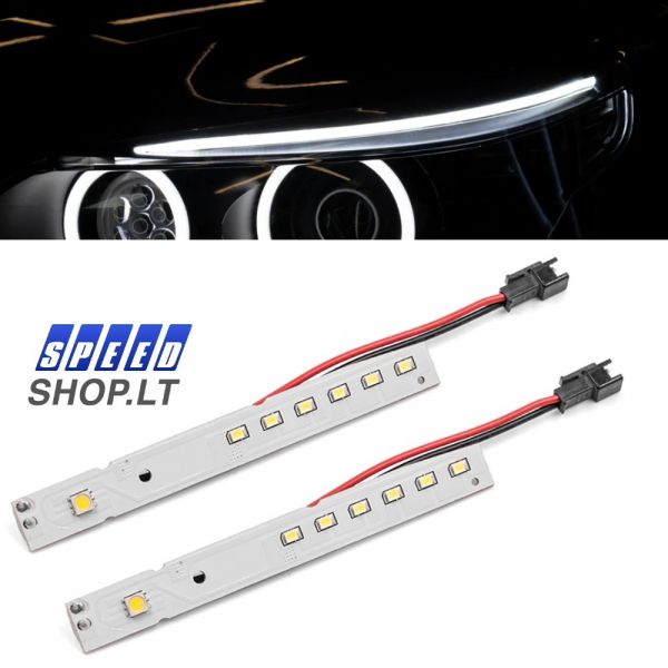 BMW 5 (E60-E61) LCI priekinių žibintų viršutinės led juostos