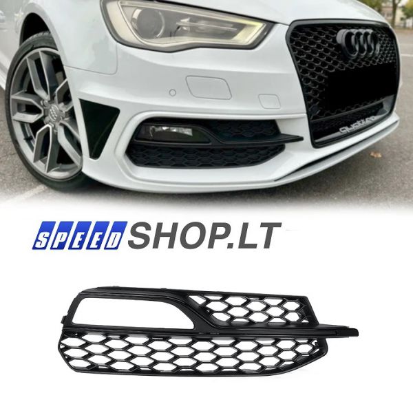 AUDI A3 8V S3 bamperio šoninės grotelės rūko žibinto dešinė
