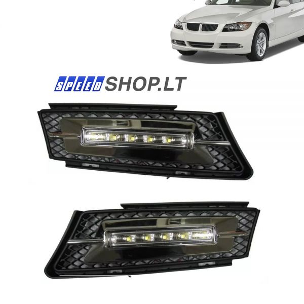 BMW 3 E90 E91 Led dienos šviesos žibintai