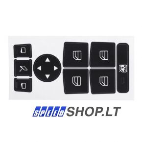 Mercedes-Benz langų mygtukų lipdukai