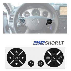Mercedes-Benz W204 W212 W221 vairo mygtukų lipdukai