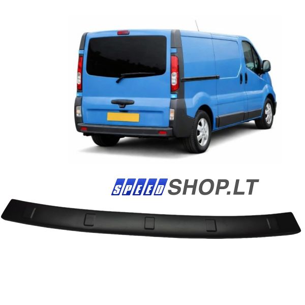Opel Vivaro Renault Trafic Nissan Primastar juoda galinio bamperio apsauga