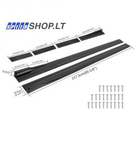 Universalūs poslenksčiai slenksčių apdailos spoileris