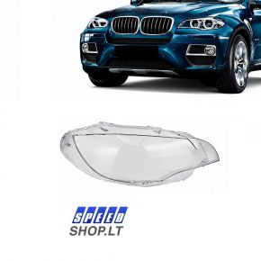 BMW X6 E71 E72 priekinio žibinto stiklas dešinė