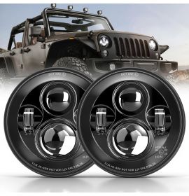 Jeep Wrangler priekiniai LED žibintai 7coliu