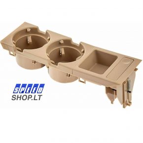 BMW 3 E46 puodelių laikiklis su monetų dėtuve Beige