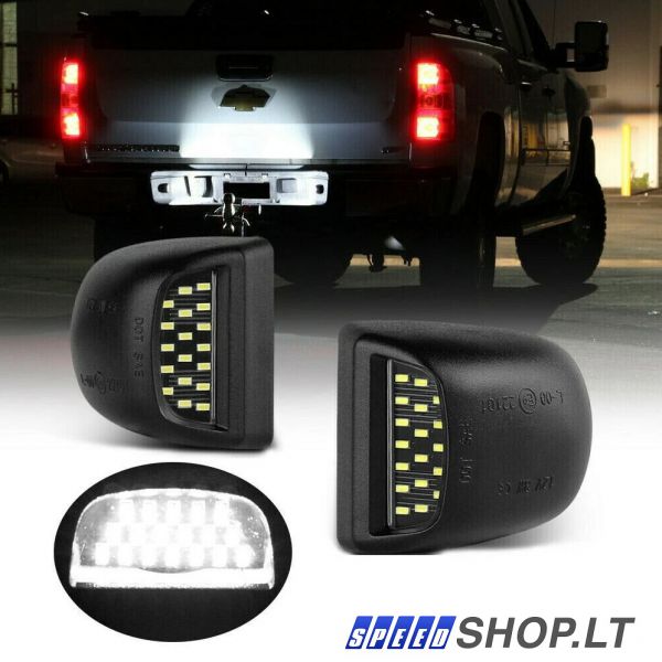 Chevrolet Silverado Avalance Led numerių apšvietimas