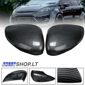FORD FIESTA MK7 Carbon veidrodėlių gaubtai
