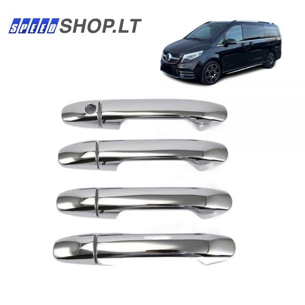 Mercedes Benz Vito W447 chromuota rankenėlių apdaila
