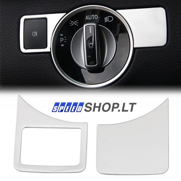 Mercedes-Benz W212 W218 W166 E CLS ML žibintų jungiklio rėmelio apdaila