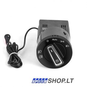 Volkswagen Golf4 T5 jungikliui, šviesų jungiklis su automatiniu jutiklio moduliu