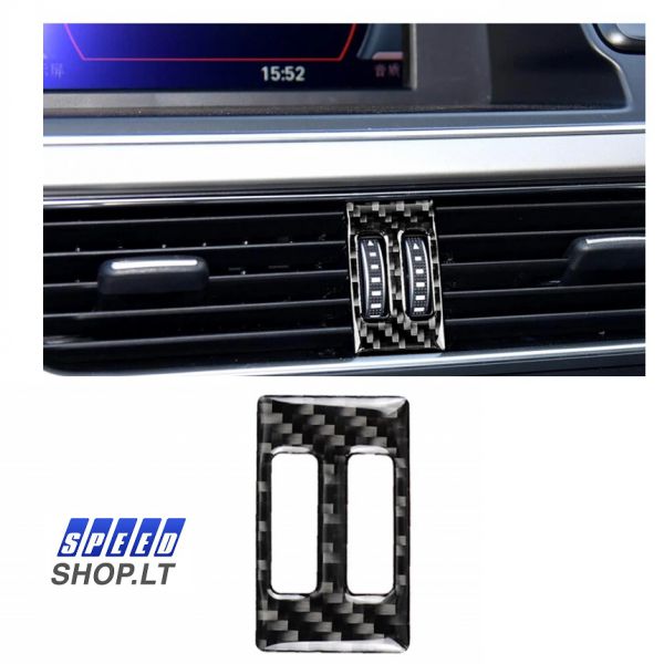 AUDI A4 B8 oro ventiliacijos grotelių Carbon apdaila