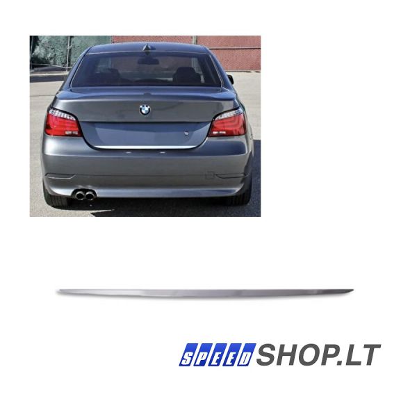 BMW E60 bagažinės dangčio chromuota juosta