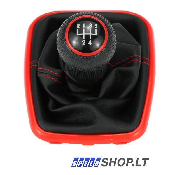 Golf 4 5 pavarų perjungimo svirtis raudona