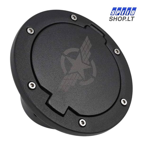 Jeep Wrangler JK kuro dangtelis su užrašu