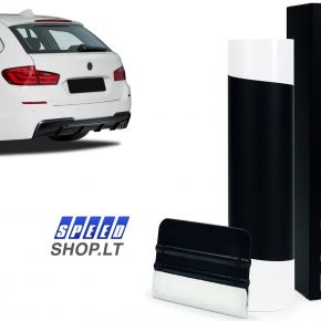 BMW F11 juoda galinio bamperio apsauga