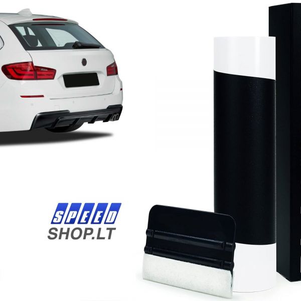 BMW F11 juoda galinio bamperio apsauga