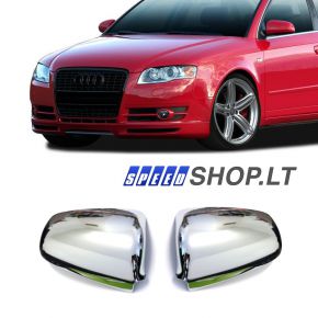 Audi A3 A4 A6 chromuoti veidrodelių gaubtai 