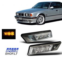 BMW 3 5 7 E30 E36 E34 E32 sparno posūkiai LED