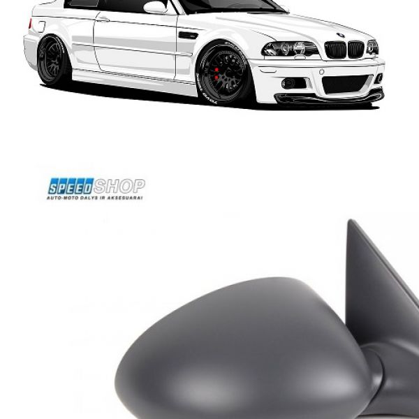 BMW 3 (E46) Sedano/Touring veidrodėlių replika M3