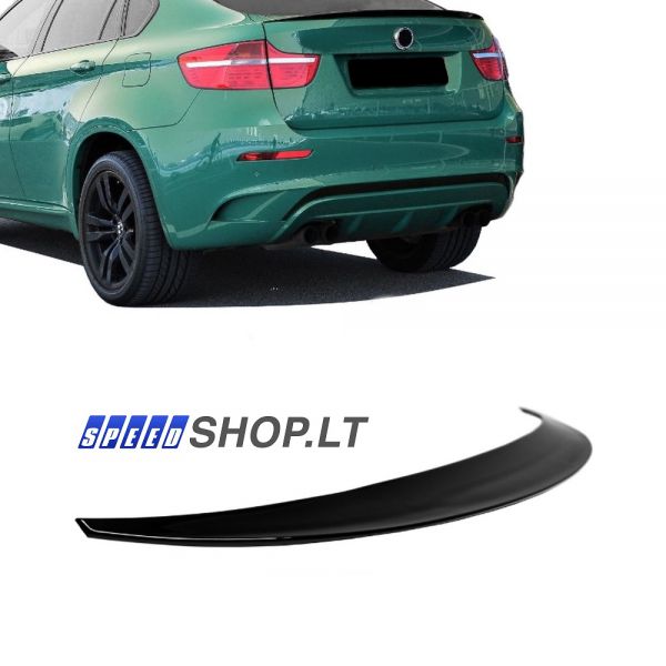 BMW X6 (E71,E72) bagažinės dangčio spoileris (juoda)