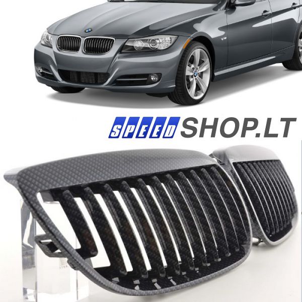 BMW 3 LCI (E90-E91) Carbon grotelės