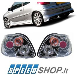 Peugeot 206 galiniai LED žibintai
