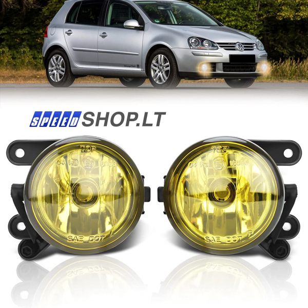 GOLF 5 geltoni rūko žibintai